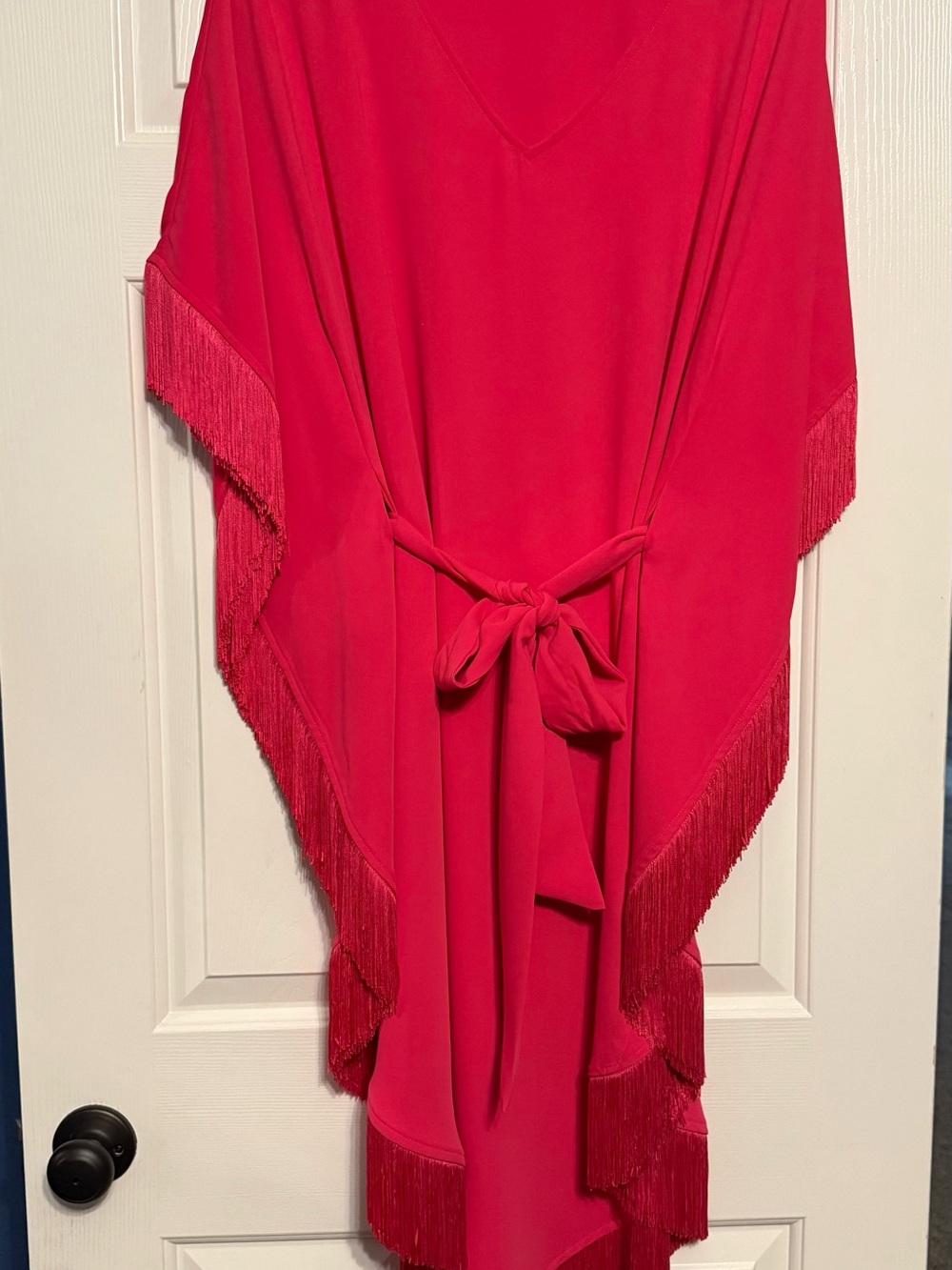Trina Turk Pink Fringe Dress- Size L